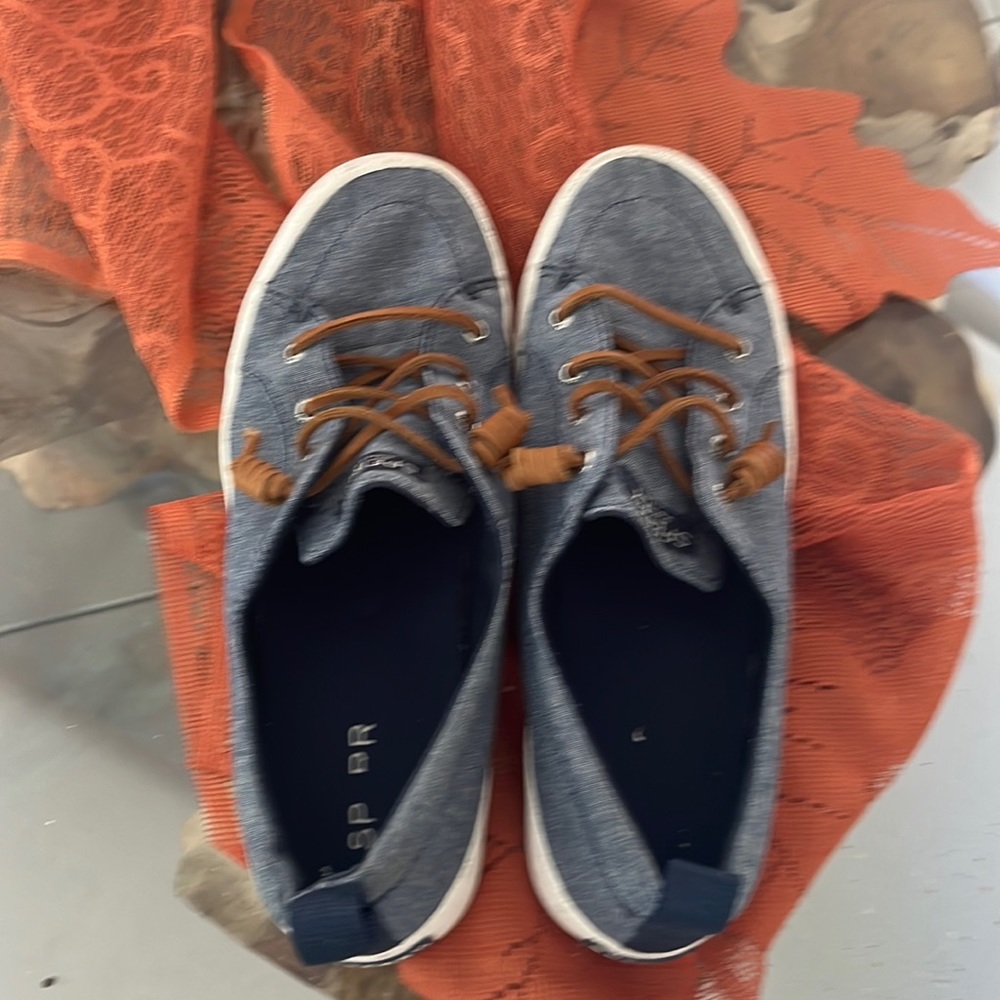 Sperry denim topsider sneakers 9.5